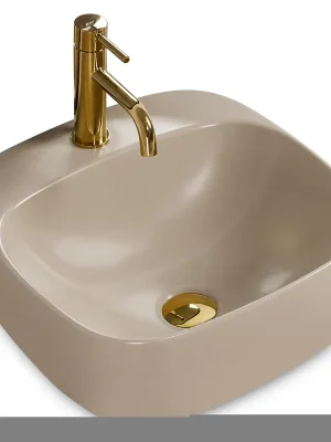 Keramické umyvadlo MAXMAX Rea LUIZA 42 cm - šedé matné Originální