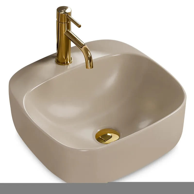 Keramické umyvadlo MAXMAX Rea LUIZA 42 cm - šedé matné Originální