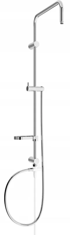 Sprchová kovová tyč s držákem na ruční sprchu, dešťovou hlavici a mýdlo MEXEN X - 95 cm - chromová + hadice 150 cm, 79391-00 Sezónní Sleva