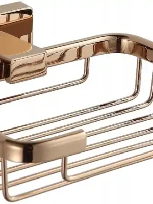 Závěsný obdélníkový držák mýdla MEXEN ARNO - kov - rose gold, 7020751-60 Cenová Bomba