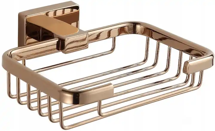 Závěsný obdélníkový držák mýdla MEXEN ARNO - kov - rose gold, 7020751-60 Cenová Bomba