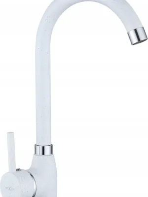 Kuchyňská baterie MEXEN TELMA - bílá kropenatá, 670200-26 Sleva