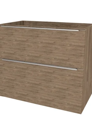 Mereo Mailo, koupelnová skříňka 81 cm, chrom madlo, Multidecor, Dark Rockford Hic Značkový