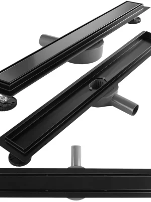 Levný Odtokový sprchový žlab REA NEOX PRO 2v1 - černý matný