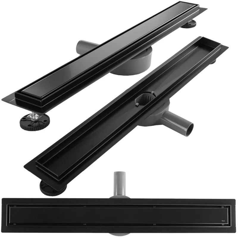 Levný Odtokový sprchový žlab REA NEOX PRO 2v1 - černý matný