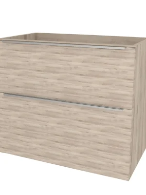 Oblíbený Mereo Mailo, koupelnová skříňka 81 cm, chrom madlo, Multidecor, Dub Kronberg světlý