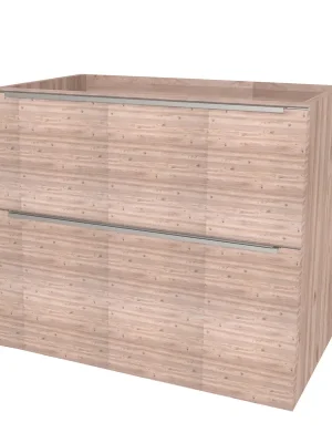 Mereo Mailo, koupelnová skříňka 81 cm, chrom madlo, Multidecor, Dub Nelson Originální