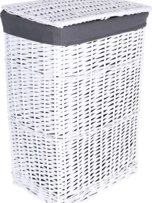 Nejlepší Cena Proutěný koš 40 x 30 x 60 - šedobílý
