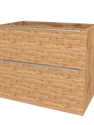 Mereo Mailo, koupelnová skříňka 81 cm, chrom madlo, Multidecor, Dub Wotan Akce