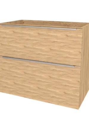 Poslední Šance Mereo Mailo, koupelnová skříňka 81 cm, chrom madlo, Multidecor, Jasan horský