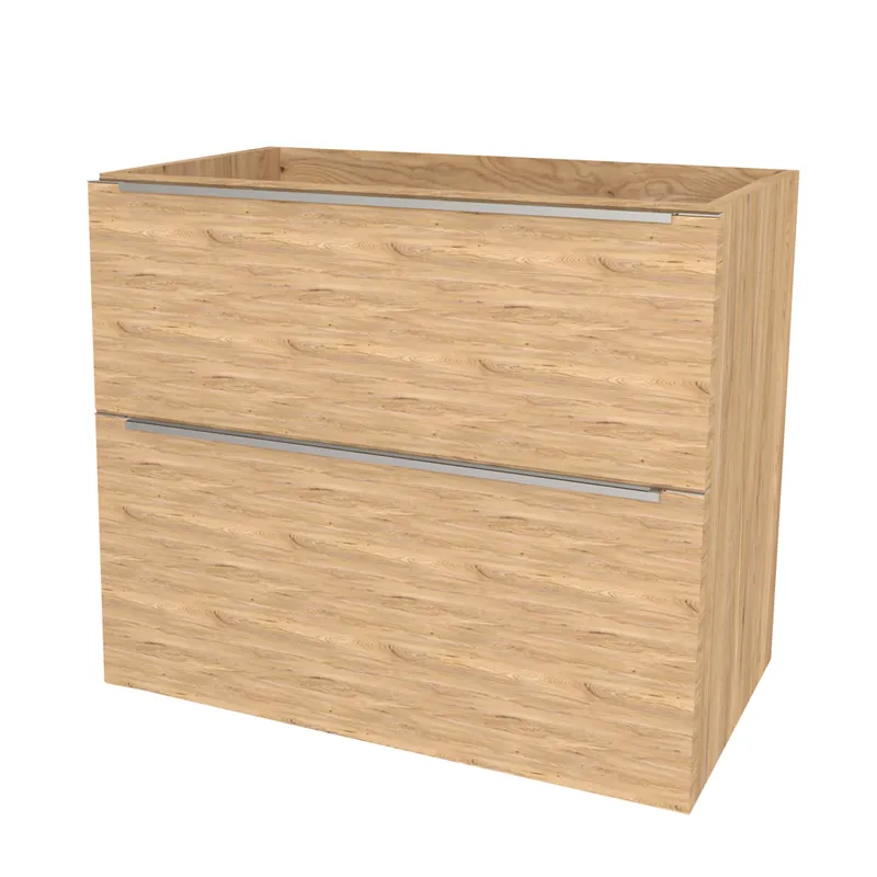 Poslední Šance Mereo Mailo, koupelnová skříňka 81 cm, chrom madlo, Multidecor, Jasan horský