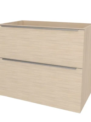 Mereo Mailo, koupelnová skříňka 81 cm, chrom madlo, Multidecor, Javor Hard šampaňský Expresní Doručení