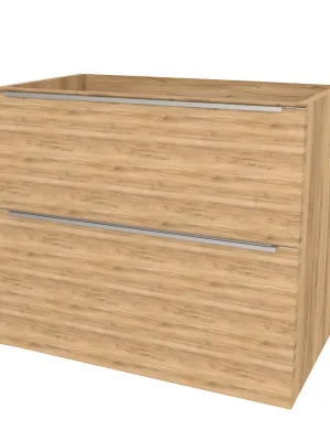 Mereo Mailo, koupelnová skříňka 81 cm, chrom madlo, Multidecor, Ořech Pacifik přírodní Kup Teď