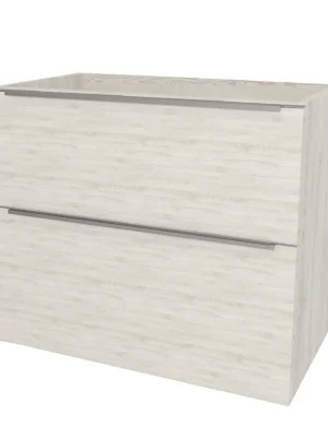 Kup Teď Mereo Mailo, koupelnová skříňka 81 cm, chrom madlo, Multidecor, White Loft Pine