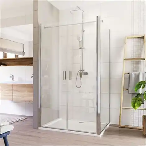 Akční Nabídka MEREO | LIMA |  sprchov&yacute; kout |  80x100x190 cm |  l&iacute;tac&iacute; dveře a pevn&yacute; d&iacute;l |  chrom ALU |