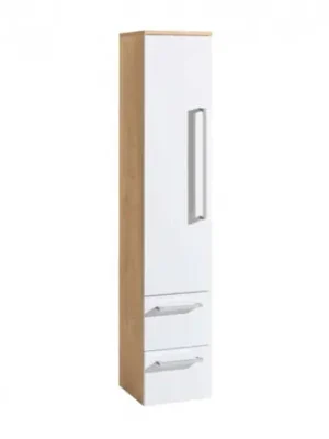 Hit Sezóny MEREO | BINO |  koupelnov&aacute; skř&iacute;ňka |  z&aacute;věsn&aacute; bez nožiček |  lev&aacute; |  b&iacute;l&aacute;/dub |  325x1630x