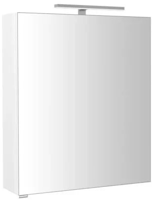 Vrácení Zdarma RIWA LED galerka 60×70 bílá lesk – elegantní zrcadlová skříňka do koupelny