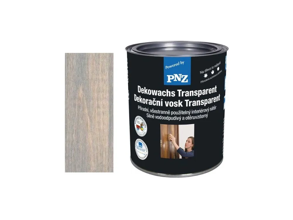 Nová Kolekce PNZ Dekorační vosk Transparent 0,75l Odstín: Taubenblau - holubí modř