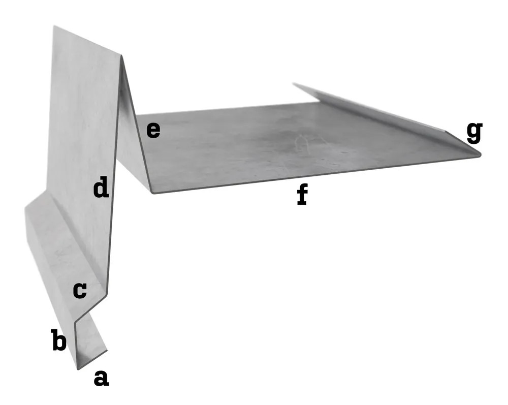 Autentický Měď tl. 0,55 mm - Závětrná lišta spod r.š. 250
