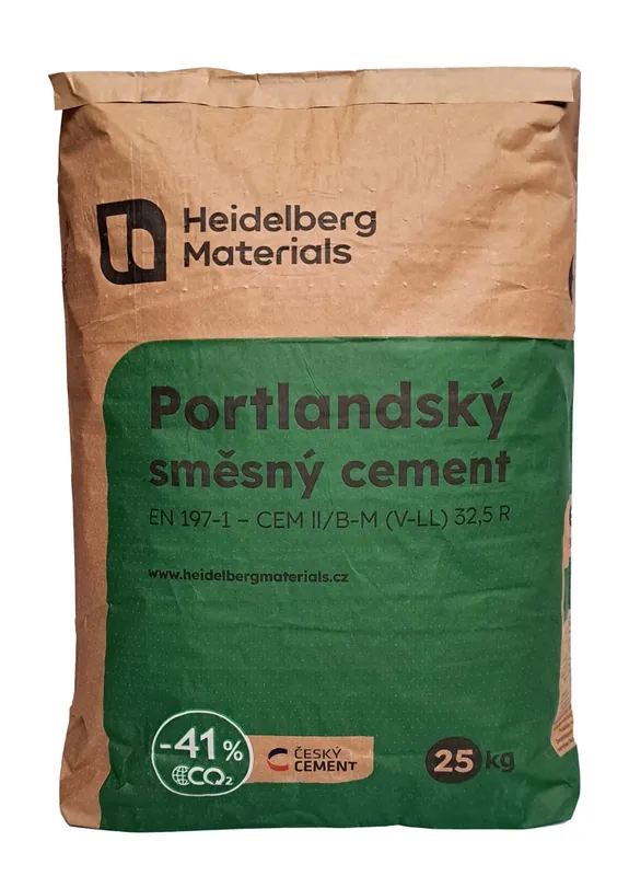 Rychlé Dodání Cement portlandský směsný CEM II/B-M (V-LL) 32,5 R 25 kg