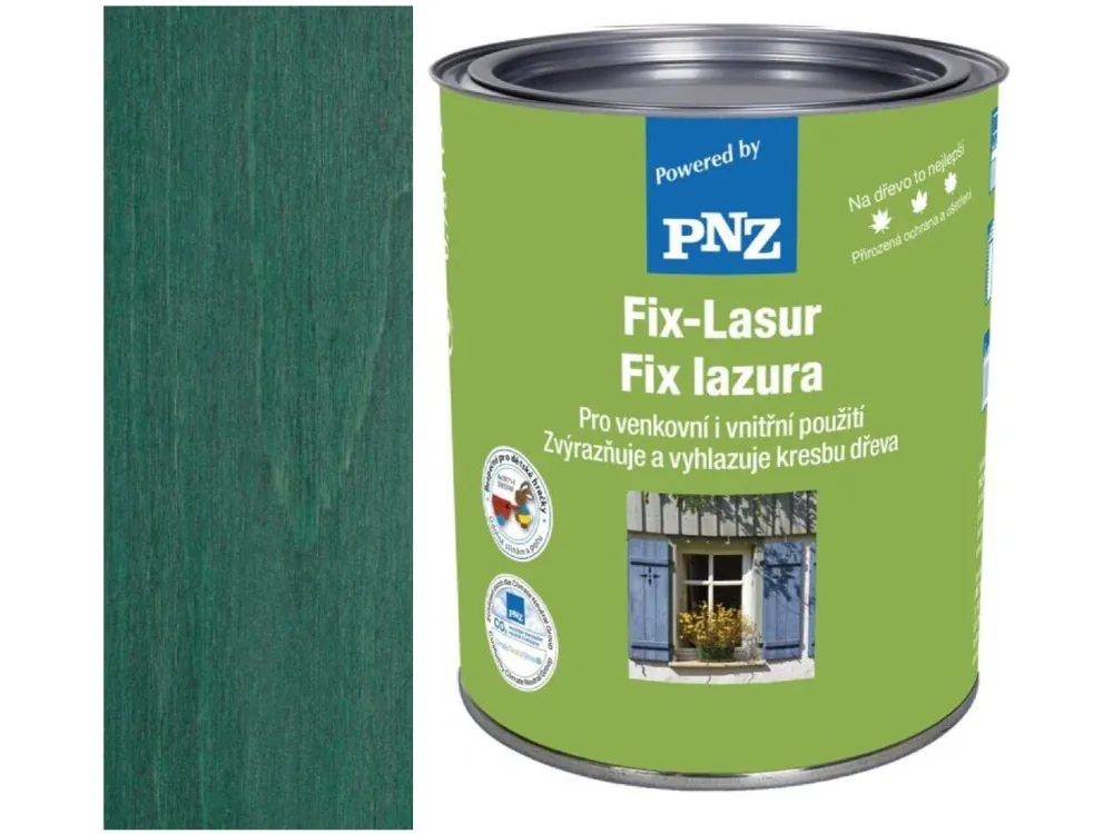 Oblíbený PNZ Fix-Lazur 10 L Odstín: Jedlová zeleň <span class="product-appendix"> + dárek k objednávce nad 1000Kč</span>