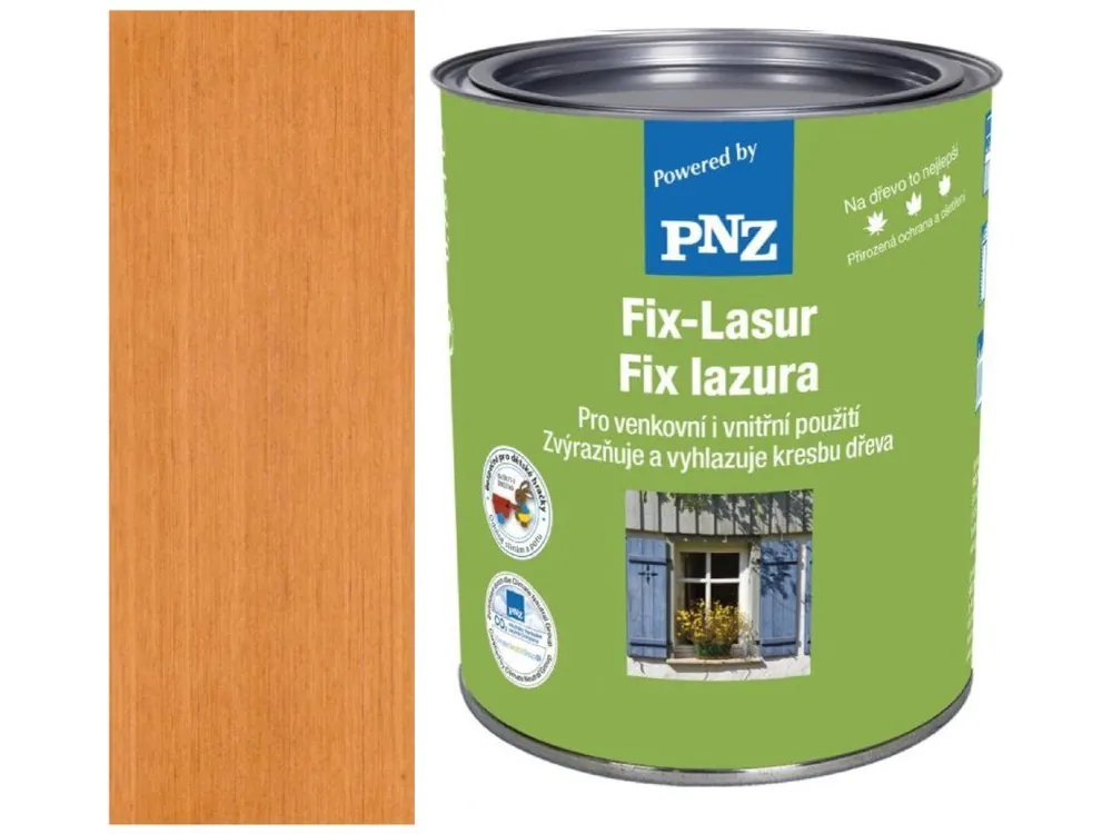 Aktuální PNZ Fix-Lazur 10 L Odstín: Zlatý dub <span class="product-appendix"> + dárek k objednávce nad 1000Kč</span>
