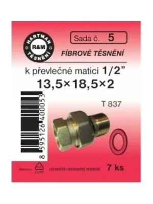 Hartman Sada č. 5: sada fíbrových těs.1/2"- 13.5x18.5x2 Výprodej