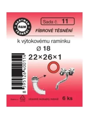 Hartman Sada č. 11: sada fíbr.těsn.ramínka baterie - 22x26x1 - 6x 1109 Speciální Cena