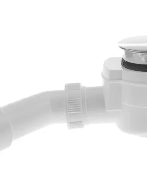 Vaničkový sifon, průměr 50mm, DN40/50, krytka nerez lesk Finální Výprodej