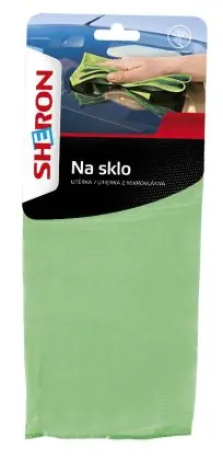 SHERON Utěrka z mikrovlákna na sklo Ověřený