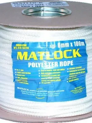 Rychlé Dodání Lano polyesterové 6 mm x 100 m