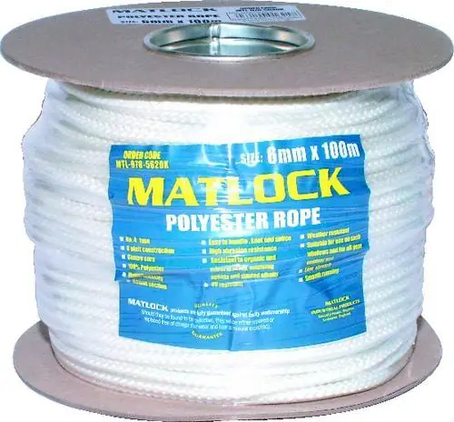 Rychlé Dodání Lano polyesterové 6 mm x 100 m