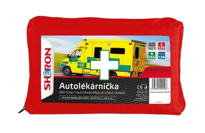 SHERON Autolékárna červená kortex CZ 206/2018 Sb. Značkový