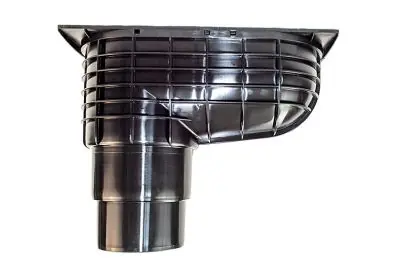 Ověřený Geiger černý s dolní výpustí (suchý) 50-125/110 (125) mm (bal. 1)