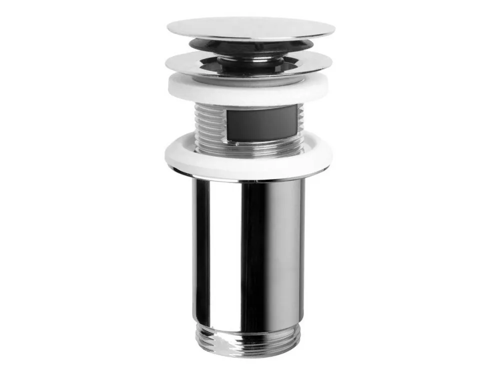 Cenová Bomba Sapho Umyvadlová výpust 5/4“, click-clack, velká zátka, max 80mm, chrom 7533.370.5