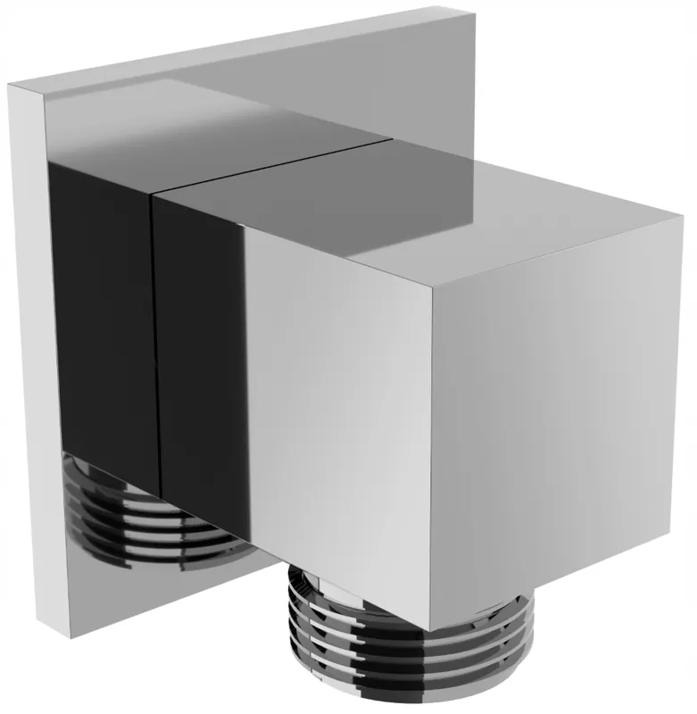 Značkový Stěnový vývod ruční sprchy MEXEN CUBE - mosazný - hranatý - chromový, 79340-00