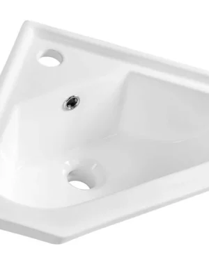 Aqualine Keramické umyvadlo rohové 41x41cm, nábytkové 1601-40 Akce
