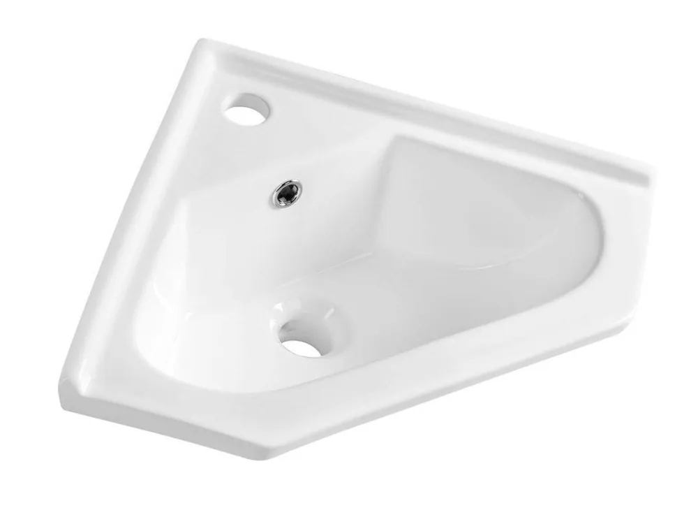 Aqualine Keramické umyvadlo rohové 41x41cm, nábytkové 1601-40 Akce