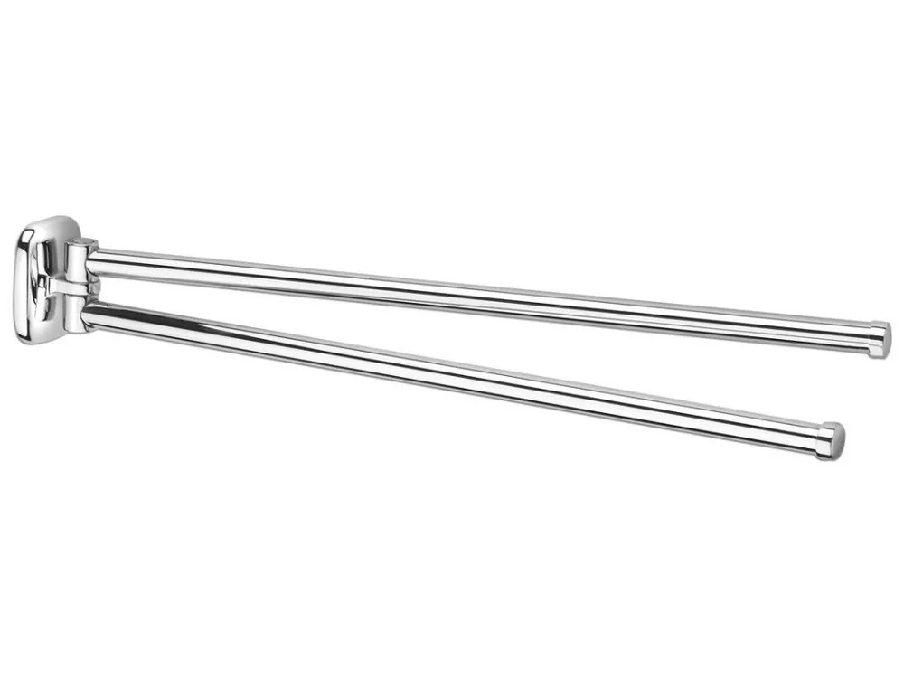 Aqualine RUMBA dvojitý držák ručníků otočný 450mm, chrom RB121 Akční Cena