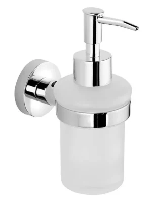 Aqualine SAMBA dávkovač mýdla 150ml, mléčné sklo, chrom SB119 Nízká Cena