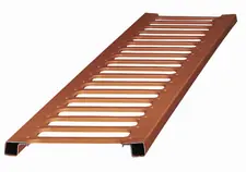 Vysoce Kvalitní Mřížové sněhové zábrany - Sněhová mříž 150 x 20 cm - Tmavě hnědá engoba