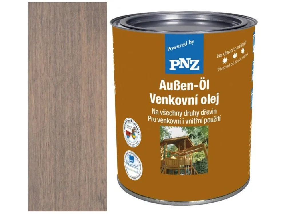 Značkový PNZ Venkovní olej 2,5 L Odstín: Patinagrau - Patinově šedý <span class="product-appendix"> + dárek k objednávce nad 1000Kč</span>