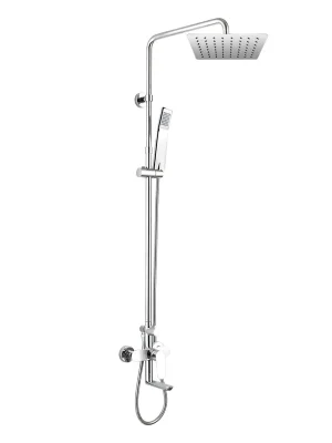 Ihned K Objednání Mereo Nástenná  baterie Viana 150mm se sprch.soupravou,otoč.ramínkem, ruční a talíř.sprchou slim 200x200mm