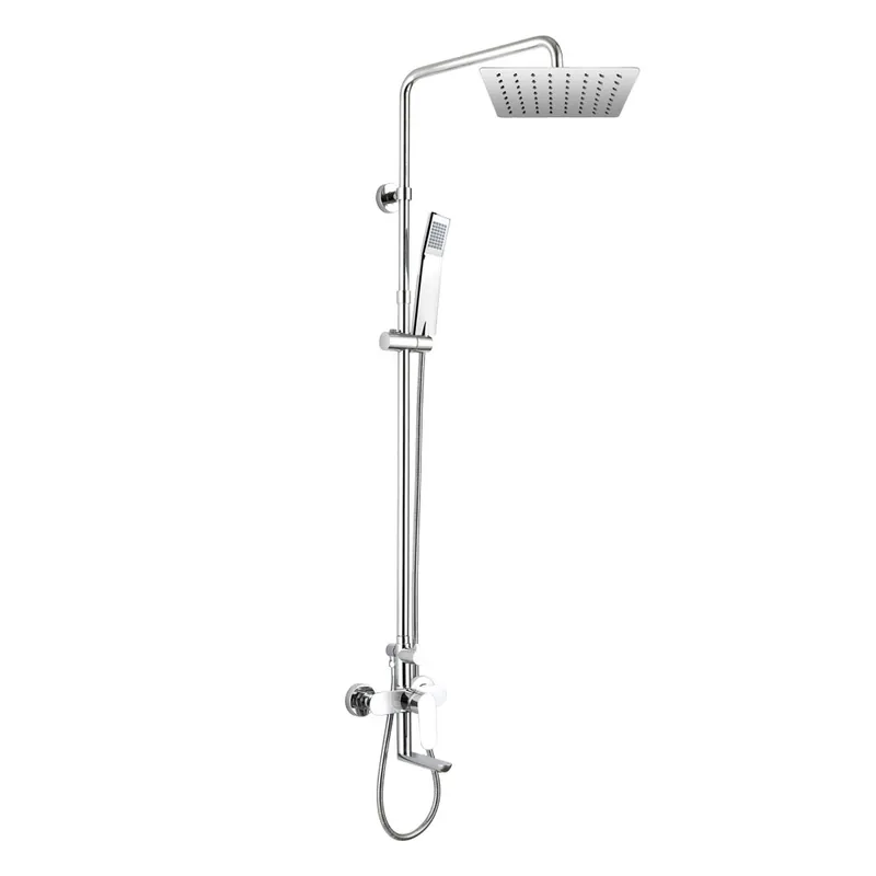 Ihned K Objednání Mereo Nástenná  baterie Viana 150mm se sprch.soupravou,otoč.ramínkem, ruční a talíř.sprchou slim 200x200mm