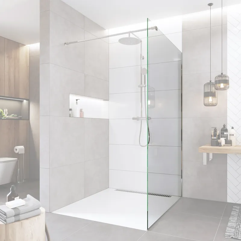 Mereo Novea sklo pro Walk in 110 x 200 cm, 8mm, EASY CLEAN Čiré Víkendová Akce