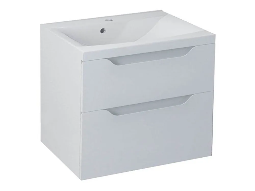 Značkový Sapho WAVE umyvadlová skříňka 60x65x47,8cm, bílá WA060-3030