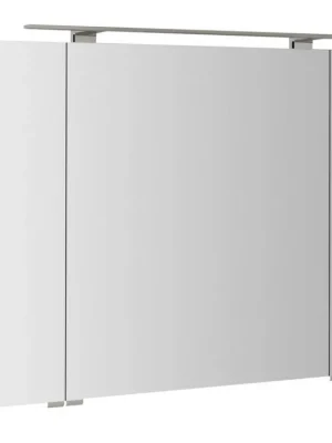 RIWA galerka s LED osvětlením, 3x dvířka, 121x70x17cm, bílá lesk Doprava Zdarma