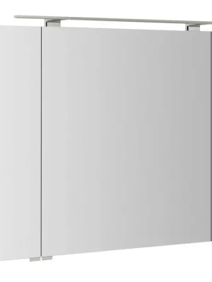 RIWA galerka s LED osvětlením, 3x dvířka, 121x70x17cm, dub stříbrný Sleva