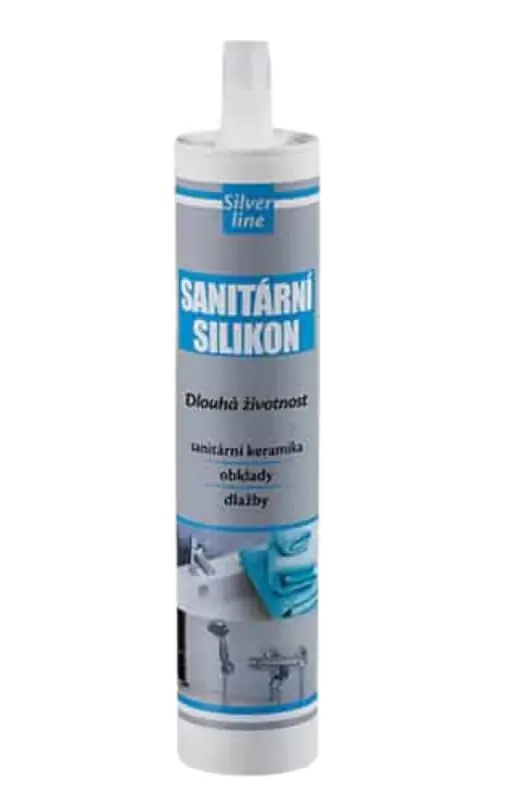 Neutrální silikony DEN BRAVEN - Sanitární neutrální silikon 280ml RL - Průsvitná Horká Nabídka