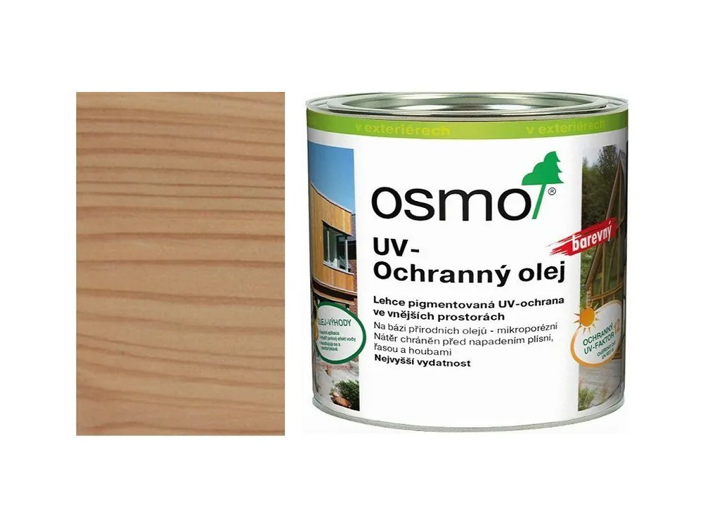 Značkový Osmo (UV ochranný olej-natural polomatný  429 s ochranou nátěru) 0,125L